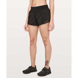 Lululemon Hotty Hot Short *High-Rise 2.5", LW7ARJR, Size 8, Black